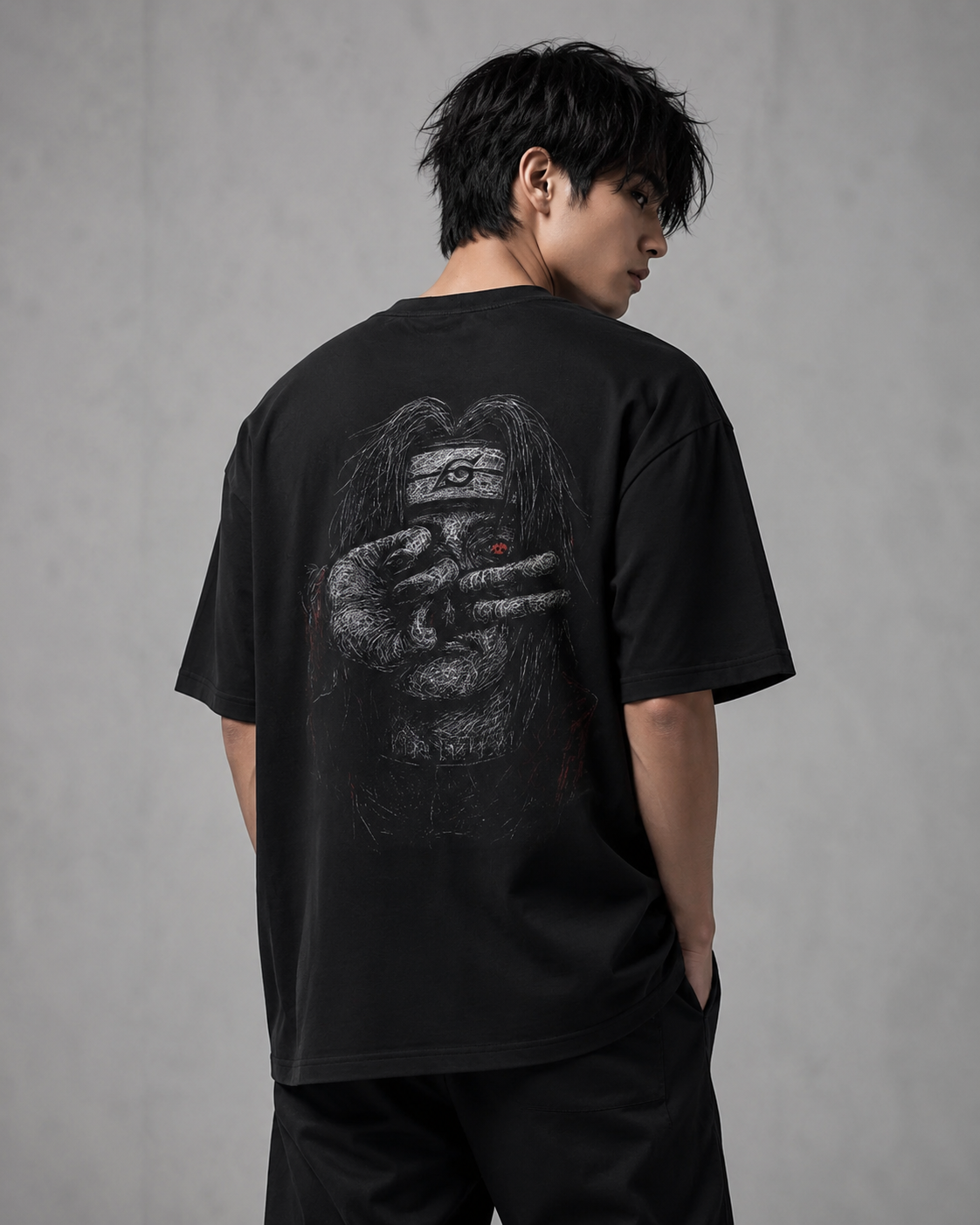 Itachi Unisex Backprint Oversized Shirt