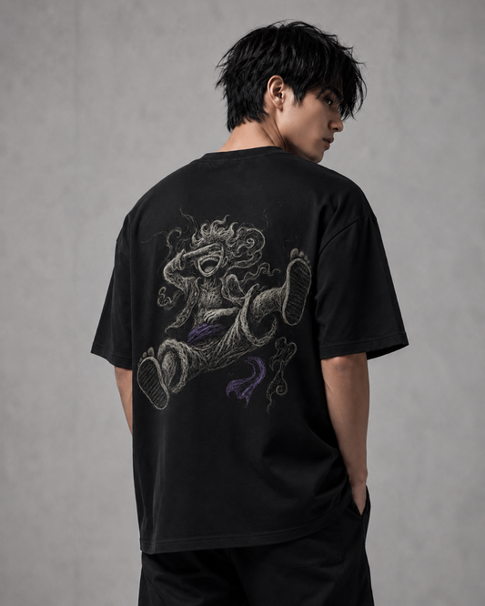 Ruffy Unisex Oversized Backprint Shirt