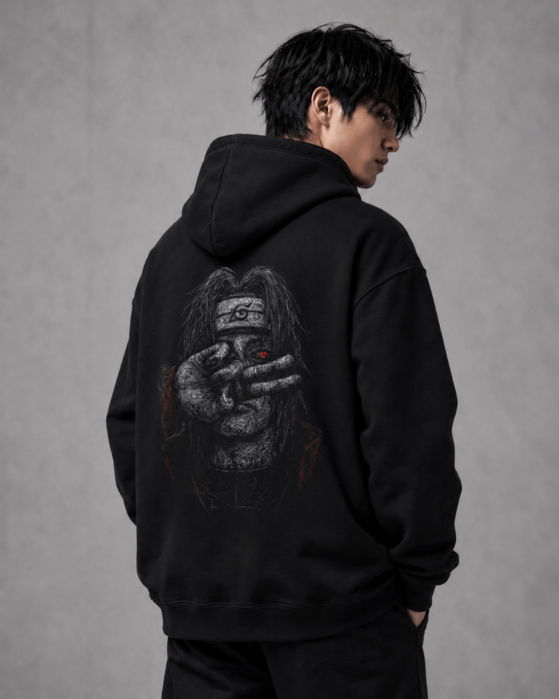Itachi Unisex Backprint Oversized Hoodie